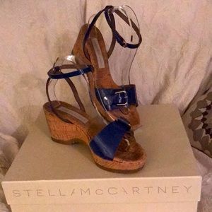 SOLD* Stella McCartney Patent Blue Sandals US 10.5 EU 41